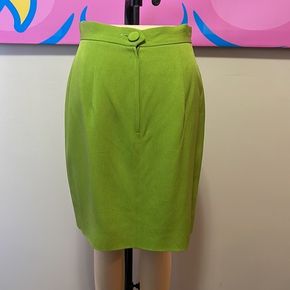 Moschino Cheap Chic Apple Green Straight Skirt The Nanny - Picture 6 of 11